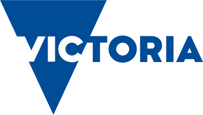 The Department of Health and Human Services Victoria logo is displayed in blue. 